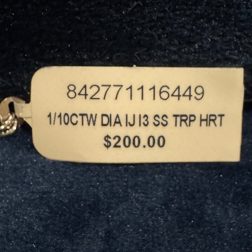 Bridge Diamond Triple Heart 18" Pendant Necklace - Picture 10 of 10